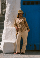 AJ Twill Pant Beige