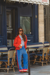 Sherpa Zip Through Jacket Red Alert