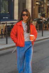 Sherpa Zip Through Jacket Red Alert