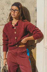 Sherpa Cardigan Chocolate Truffle
