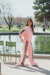 AJ Logo Stripe Trackpant Rose Quartz