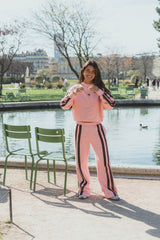 AJ Logo Stripe Trackpant Rose Quartz
