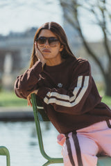 AJ Logo Sweatshirt Chicory Coffee