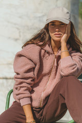 Sherpa Hooded Jacket Blossom