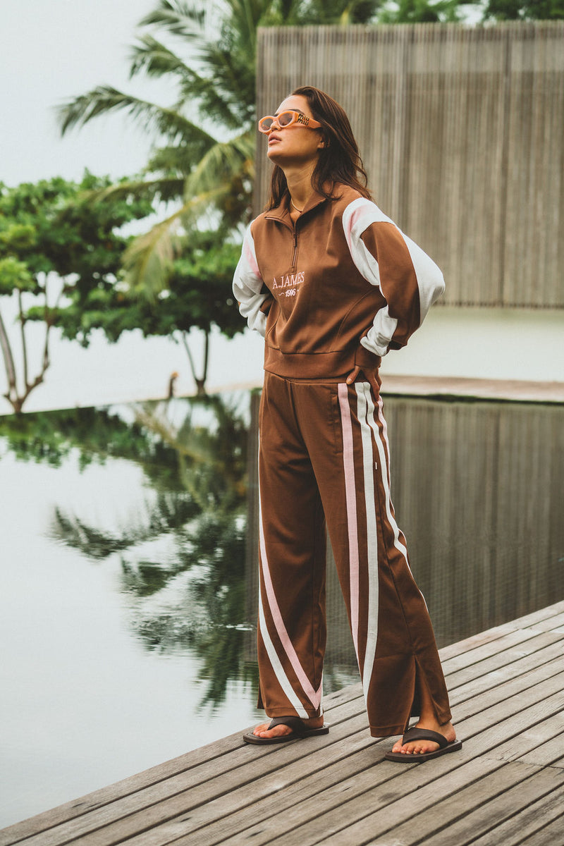 【み】VINTAGE EFFECT TRACK PANTS 1996 Trackside Pant Mocha – Araminta James