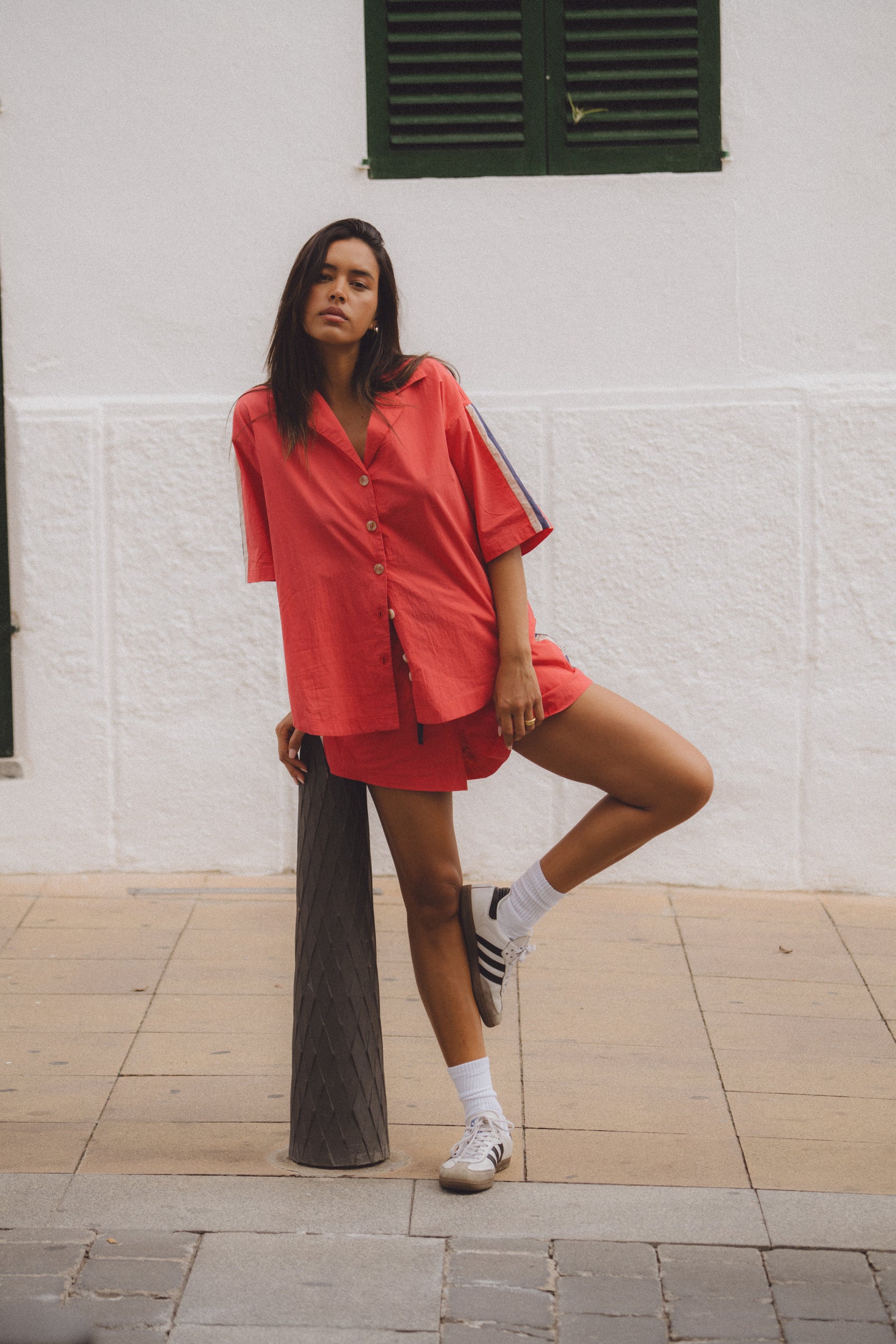 San Sebastian Shirt Set Dusty Red – Araminta James