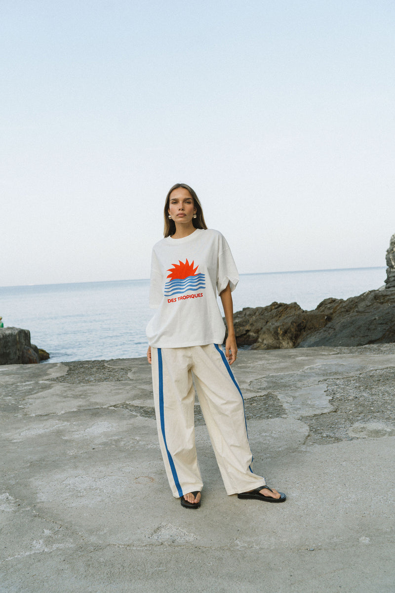 Tropiques Oversized Tee Warm White
