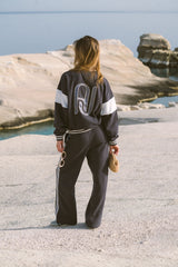 AJ Appliqué Sweatshirt Washed Black