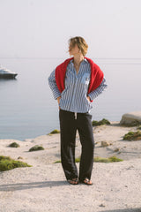 AJ Crest Palermo Shirt Sea Blue