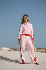 Waffle Splice Sweatshirt Ballet Pink