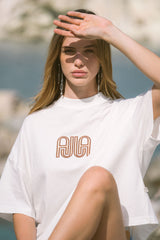 AJJA Oversized Tee Snow