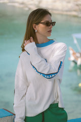 Frutti Oversized Long Sleeve Tee Snow