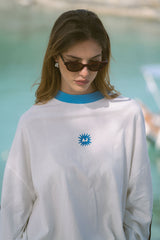Frutti Oversized Long Sleeve Tee Snow