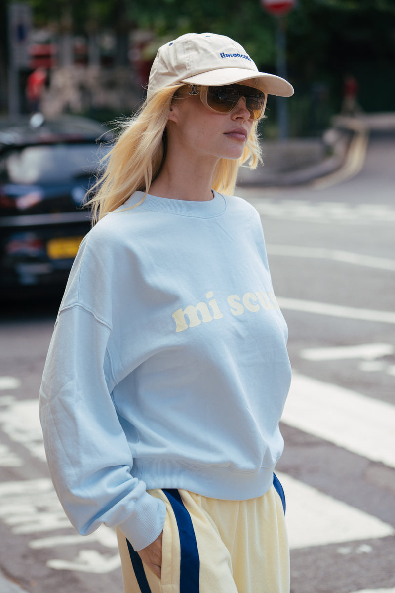 Mi Scusi Sweatshirt Washed Glacier