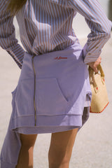 A James Zip Hoodie Lavender