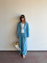 AJ Retro Stripe Pant Blue