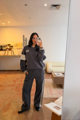 AJ Appliqué Sweatshirt Washed Black