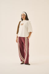 Barrel Trackpant Burgundy - Pre Order