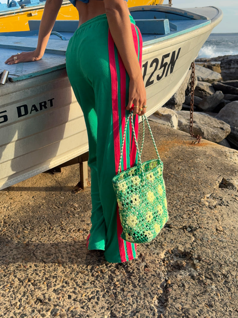Corfu Terry Pant Emerald Green
