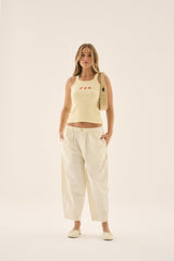 AJ Shell Tank Pastel Yellow