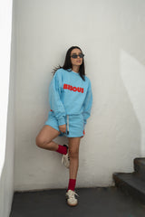 Bisous Sweatshirt Ice Blue - new arrival