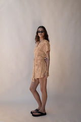 Seaside Terry Kimono Dress Macadamia - New Arrival