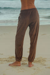 Velour Trackpant Chocolate