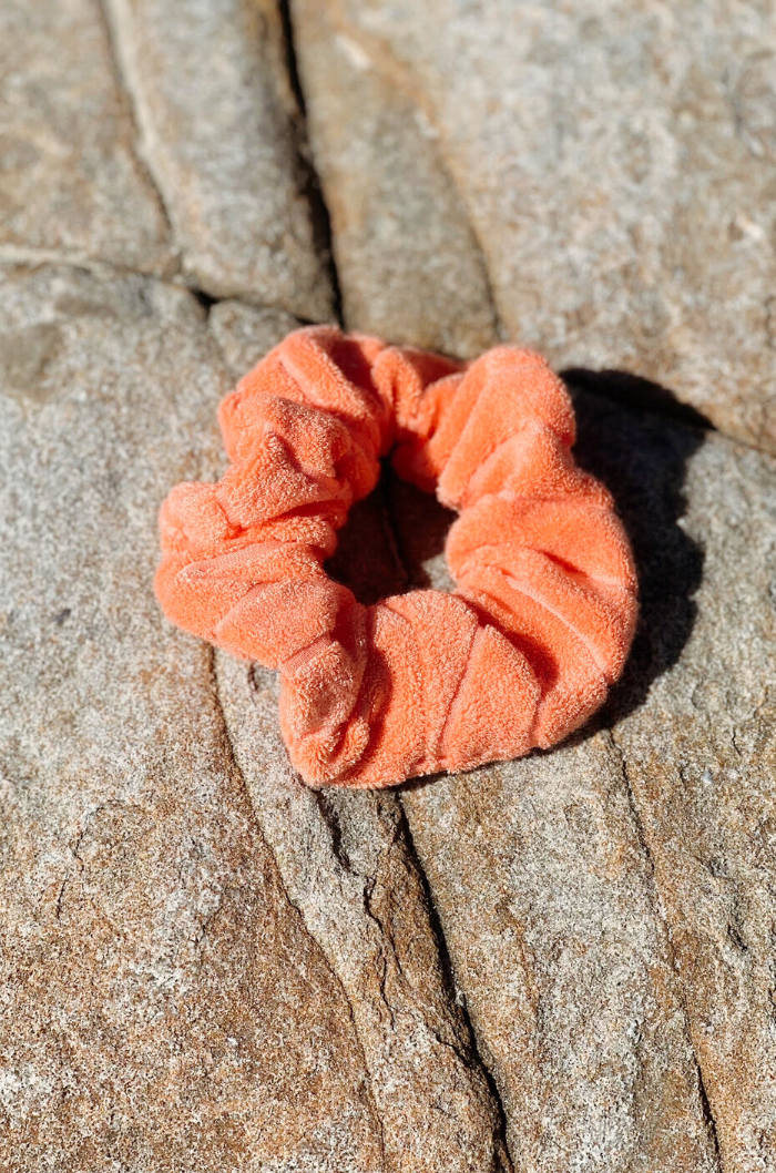 Wave Terry Scrunchie Papaya