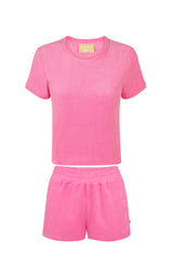 Terry Fitted Classic Set Candy Pink